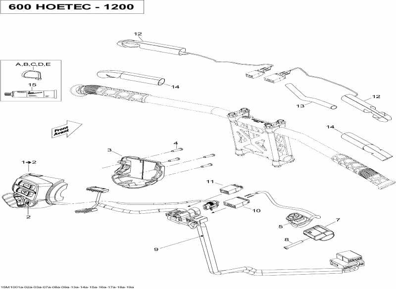 Ski Doo GSX LE 1200, 2010  - Steering Wiring Harness 1200