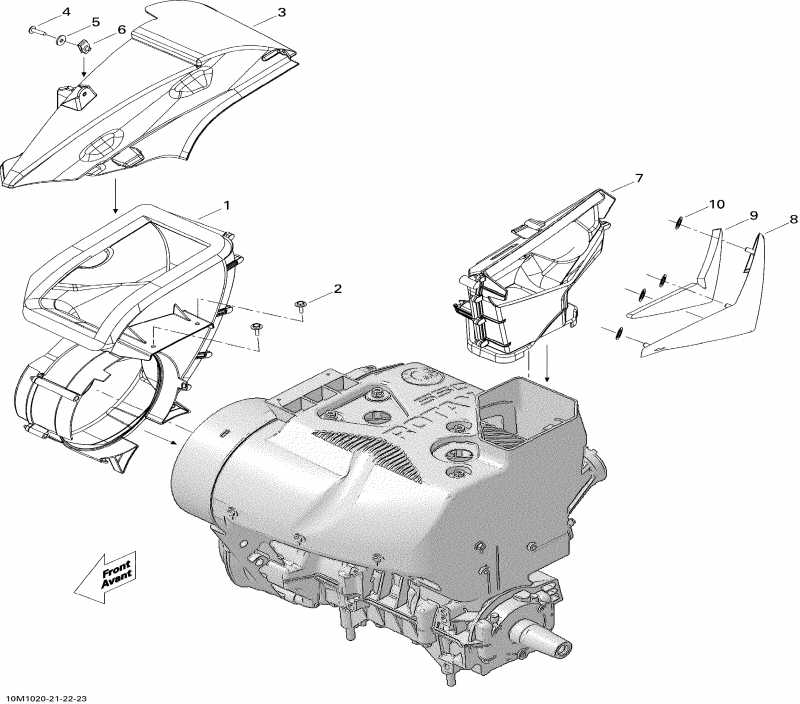  Skidoo GSX Sport 550F, 2010  - Cooling System