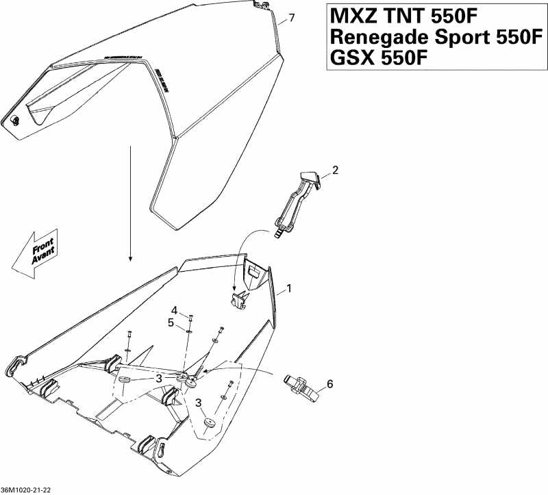  Skidoo GSX Sport 550F, 2010  - Luggage Rack