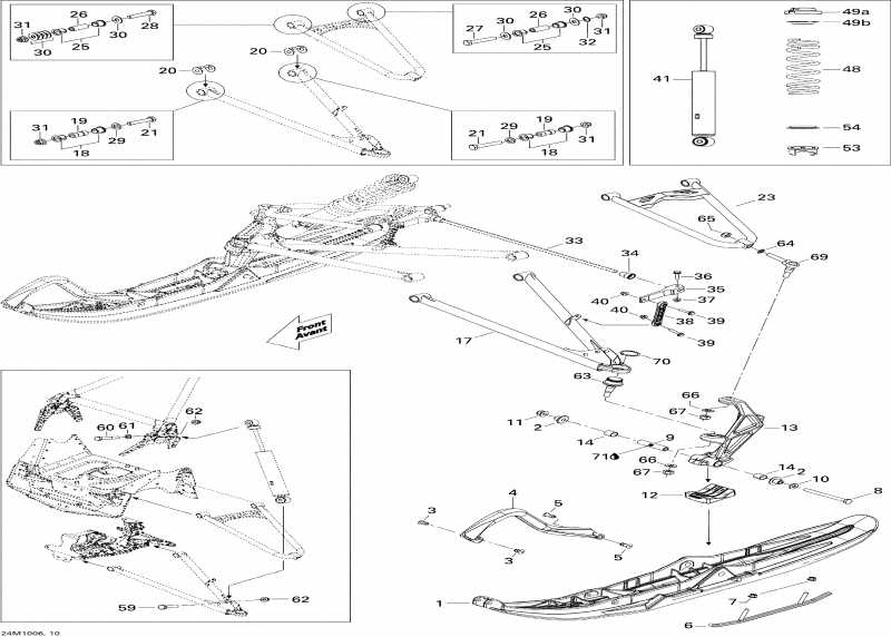 snowmobile  ������ GSX Sport 600, 2010 - Front Suspension And Ski