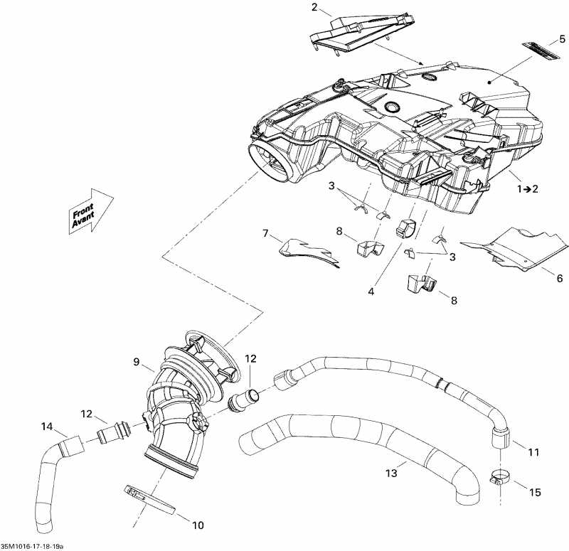 snowmobile SKIDOO MX Z TNT 1200, 2010 - Air   System