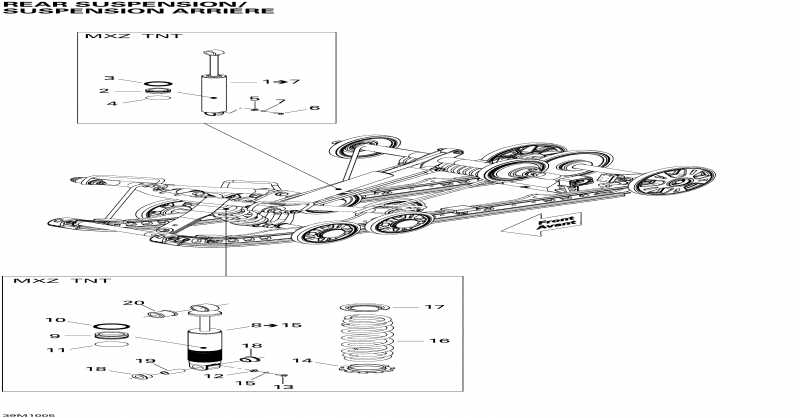  SKIDOO MX Z TNT 600, 2010  -   Shocks