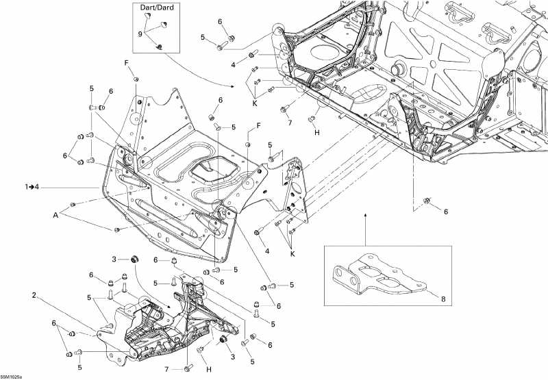 snowmobile SkiDoo MX Z X 600RS, 2010 -   Components 1