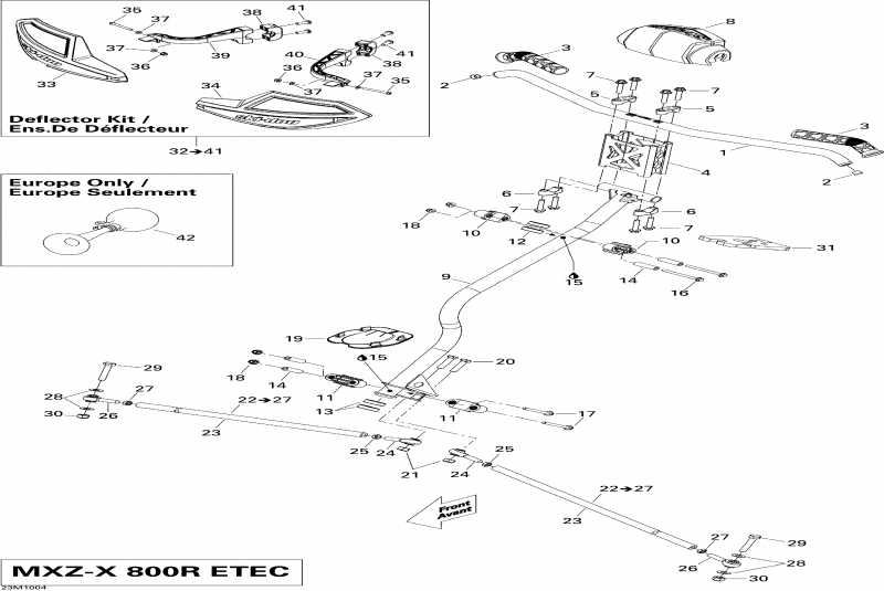 �������� Ski Doo MX Z X 800R ETEC, 2010 - Steering