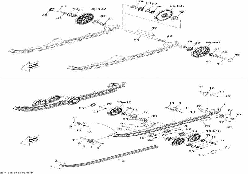 ��������  MX Z X 800R PTEK, 2010 ������ - Rear Suspension