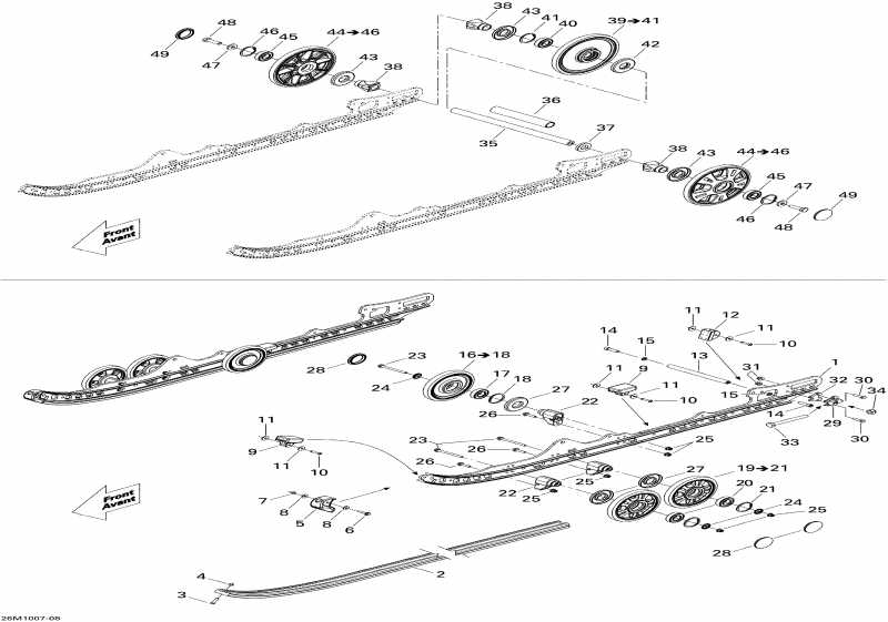  Skidoo  Renegade Adrenaline 800R PTEK, 2010 - Rear Suspension