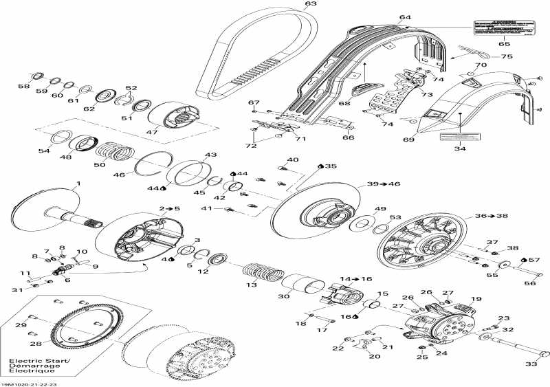 �������� ski-doo Renegade Sport 550F, 2010 ������ - Pulley System