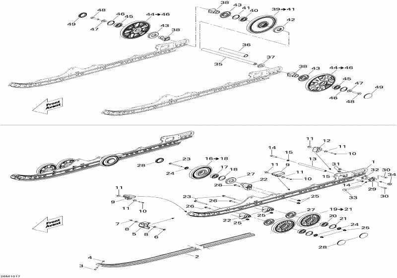 snowmobile BRP Renegade X 1200, 2010 ������ - Rear Suspension X