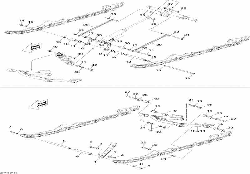  SkiDoo  Renegade X 800R PTEK, 2010 - Front Arm