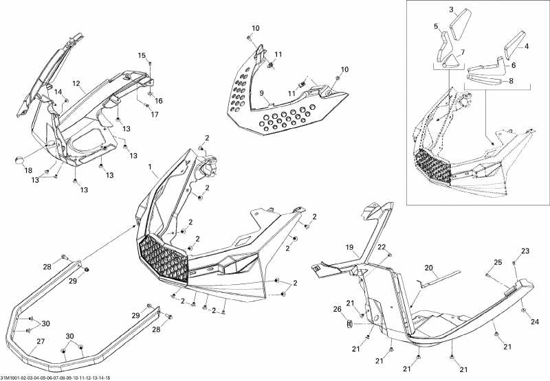  BRP SkiDoo Renegade X 800R PTEK, 2010 - Bottom Pan