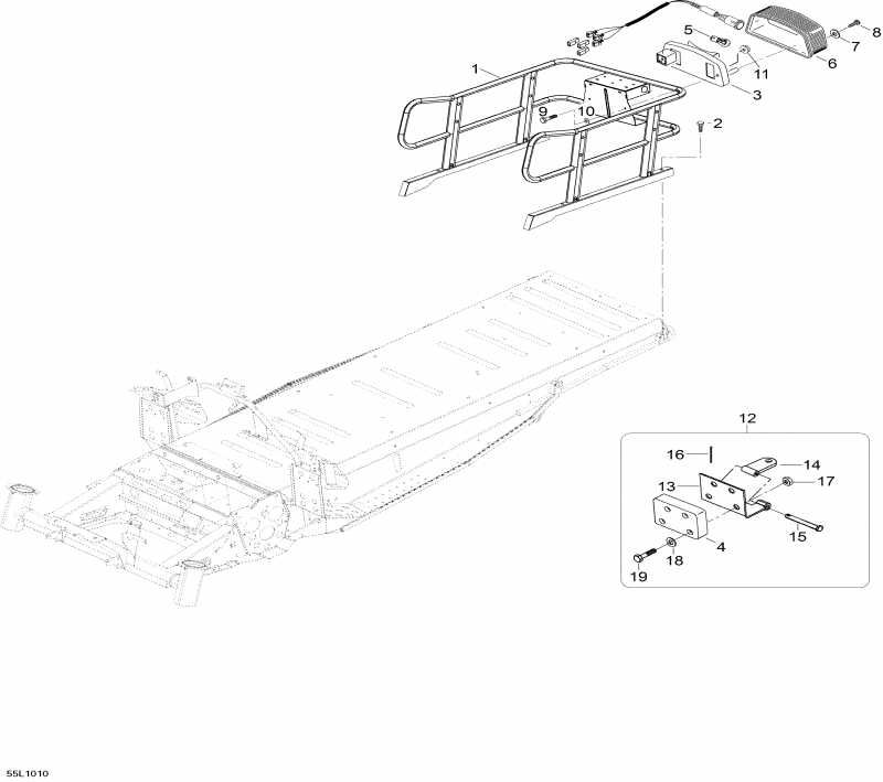   Skandic SWT V800, 2010  - Luggage Rack