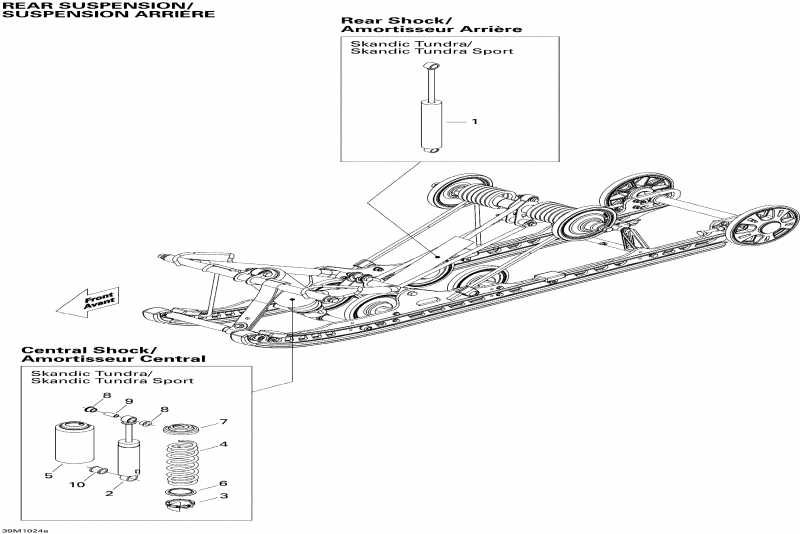 �������� BRP SkiDoo Skandic Tundra, STD, SPORT, LT, 2010 - Rear Suspension Shocks Std & Sport