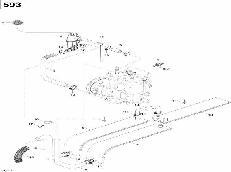  Ski Doo  Skandic WT 600, 2010 - Cooling System