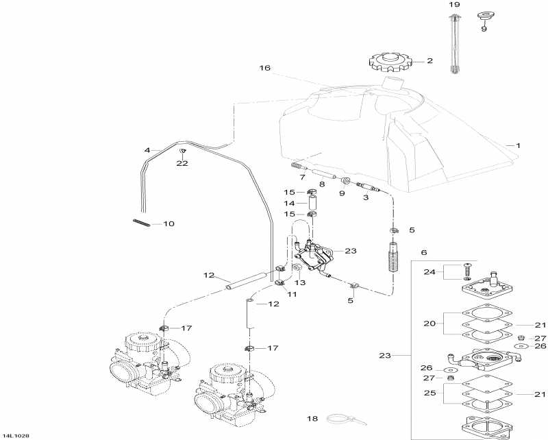 ski-doo Skandic WT 600, 2010  - Fuel System