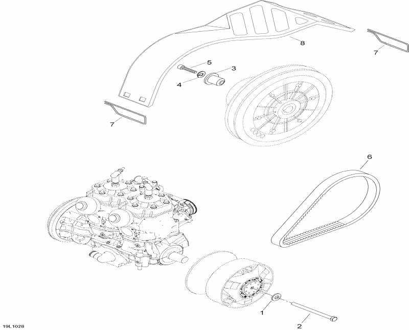  Skidoo  Skandic WT 600, 2010 - Pulley System