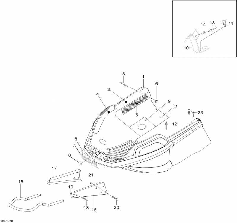 �������� BRP SkiDoo Skandic WT 600, 2010 - Bottom Pan