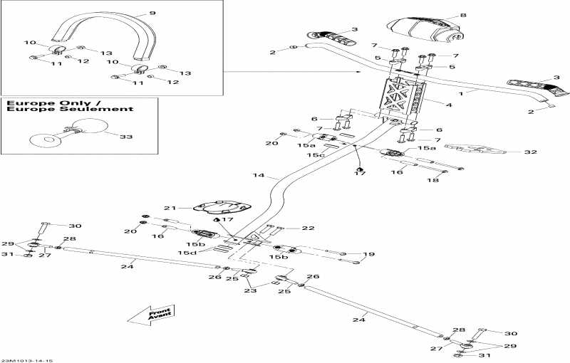 Ski Doo Summit Everest 600HO ETEC, 2010 - Steering