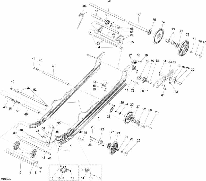 snowmobile  ����������� Expedition LE 1200 XU, 2011 - Rear Suspension A