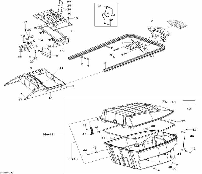 �������� SKIDOO Expedition SE 1200 XU, 2011 ������ - Luggage Rack