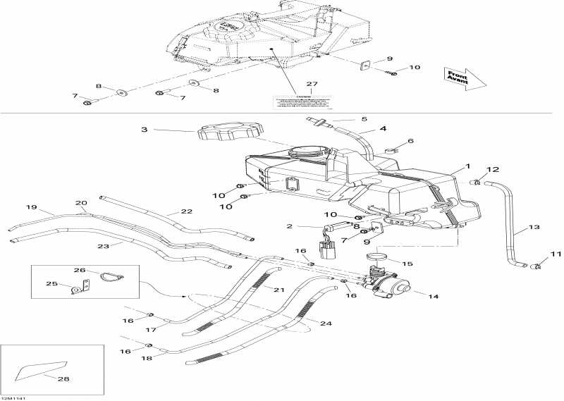 �������� SkiDoo ������ Expedition SE 600HOETEC XU, 2011 - Oil System