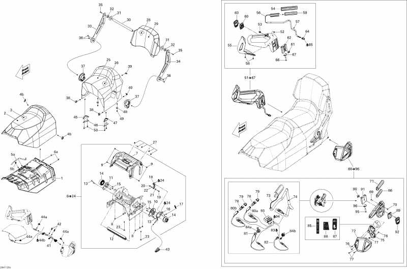 ski-doo Grand Touring LE & SE 1200 XR, 2011 ������ - Seat Se