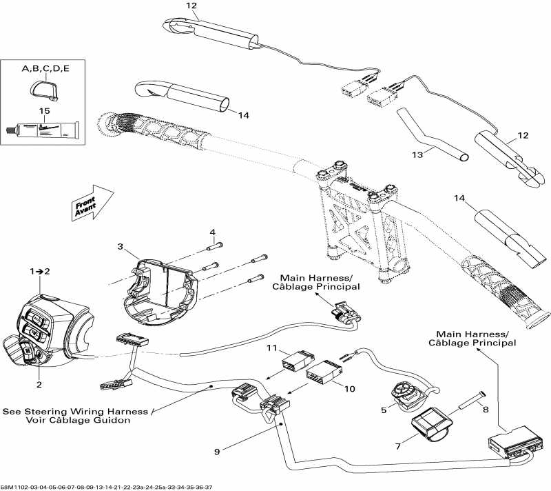 ski-doo MX Z TNT 600, 2011 - Electrical Accessories, Steering