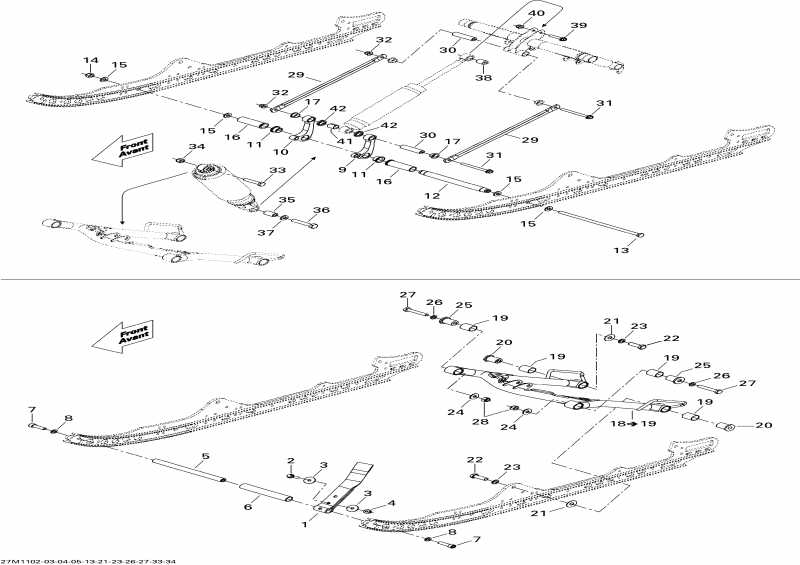 snowmobile - Front Arm