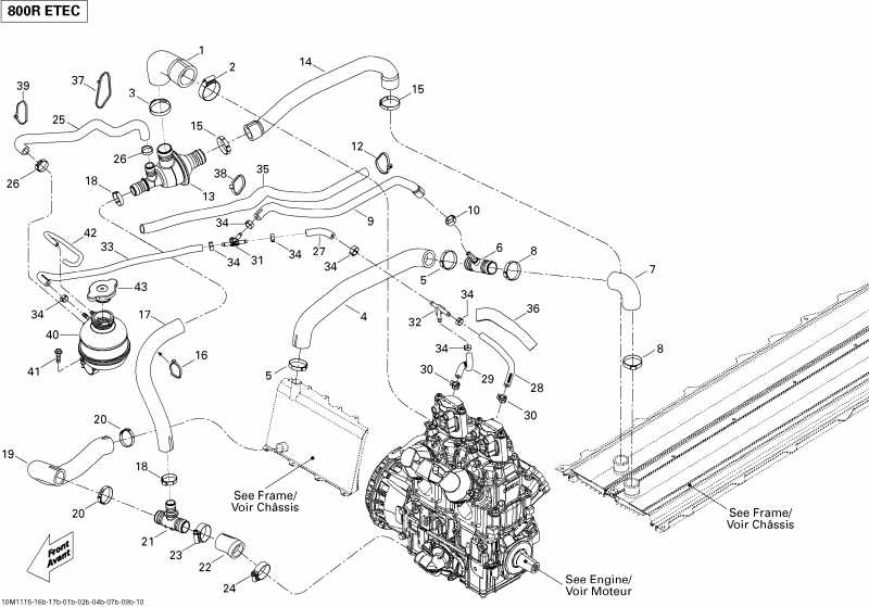 BRP MX Z TNT 800R ETEC, 2011 - Cooling System 800retec