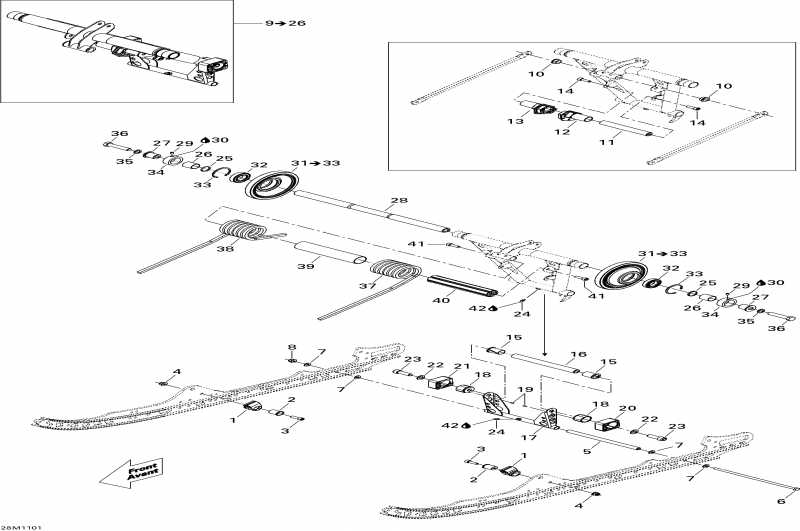 snowmobile BRP SkiDoo - Rear Arm