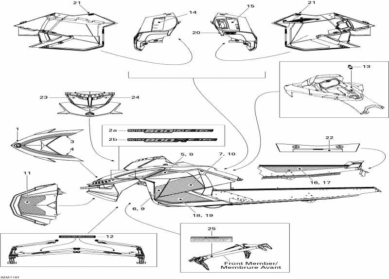  Skidoo MX Z X-RS 600HO ETEC, 2011  - Decals 600hoetec