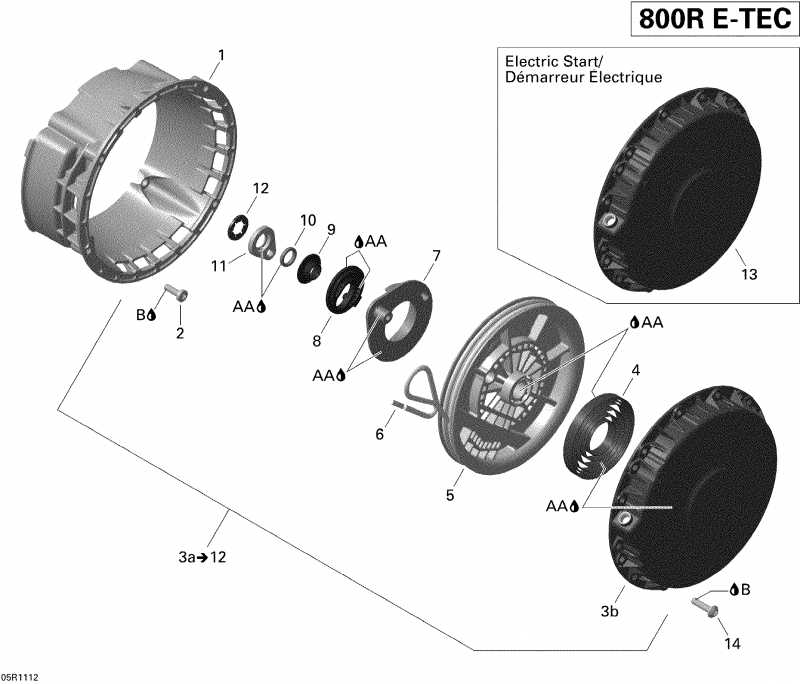 MX Z X-RS 800R ETEC, 2011 - Rewind Starter