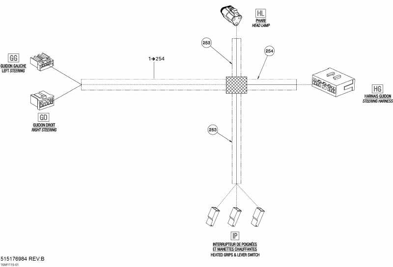   MX Z X-RS 800R ETEC, 2011  - Steering Wiring Harness