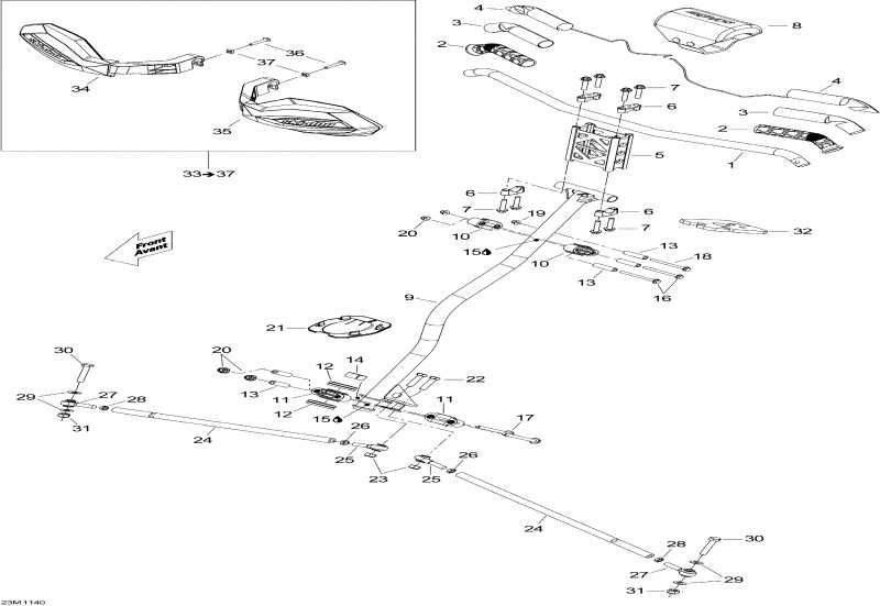�������� Skidoo MX Z X 600RS, 2011 ������ - Steering