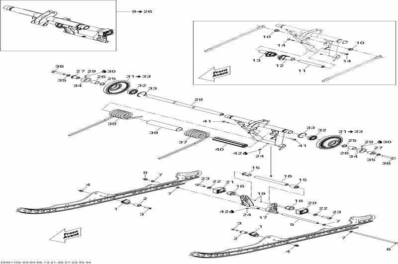 snowmobile BRP MX Z X 800R ETEC, 2011 - Rear Arm