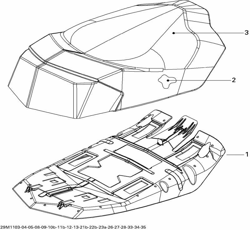 snowmobile Skidoo  MXZ Sport 600ACE, 2011 - Seat