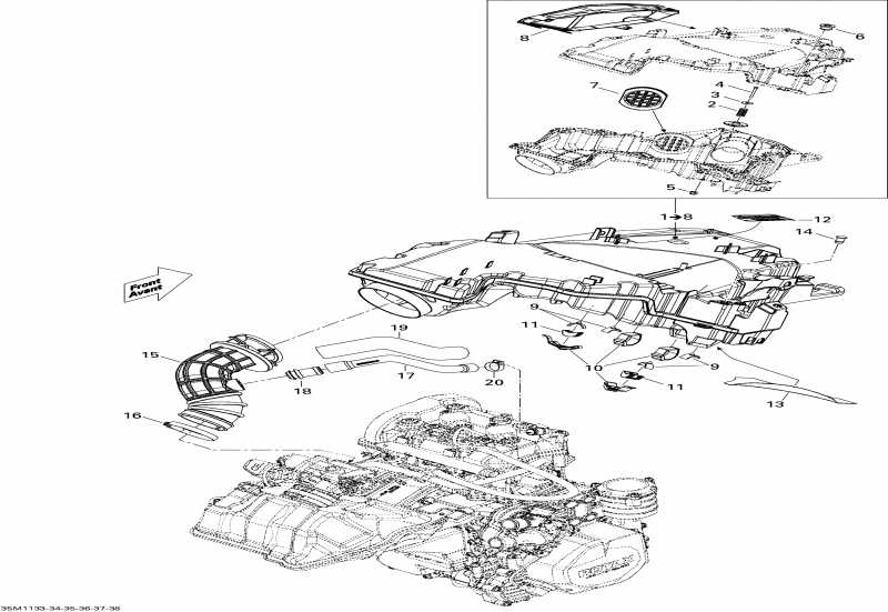 �������� Skidoo MXZ TNT 600ACE, 2011 ������ - Air Intake System