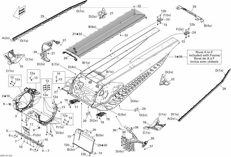 �������� Skidoo ����������� MXZ X & TNT 1200 XR, 2011 - Frame Tnt