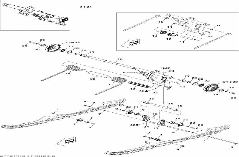 snowmobile Ski Doo Renegade BackCountry 800R PTEK, 2011 - Rear Arm