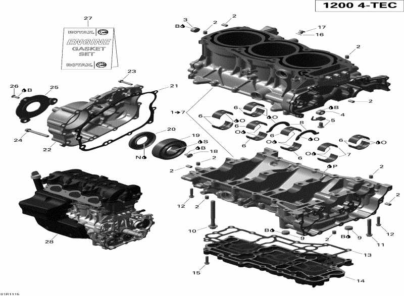  Skidoo Renegade X & Adrenaline 1200 XR, 2011  - Engine Block