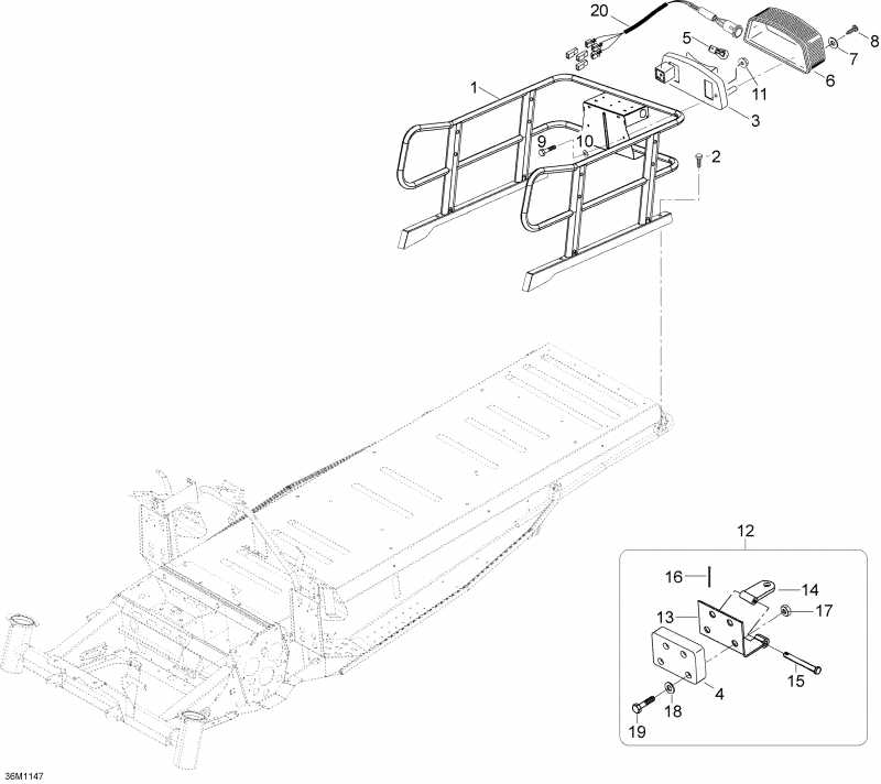    Skandic SWT V800 YetiII, 2011 - Luggage Rack