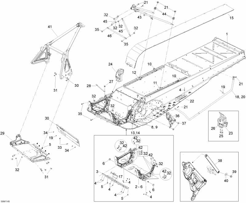 snowmobile Ski-doo Skandic WT 600HO ETEC, 2011  -   Components