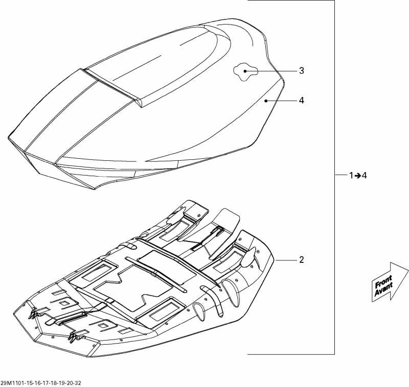  Ski Doo Summit EVEREST 600HO E-TEC, 2011  - Seat