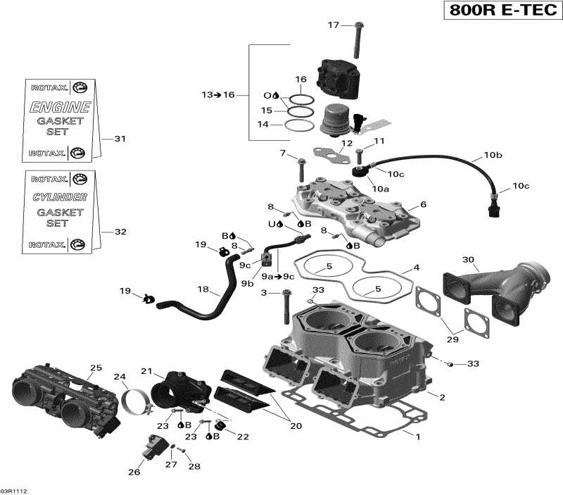  ski-doo  Summit EVEREST 800R E-TEC, 2011 -   Injection System (summit)