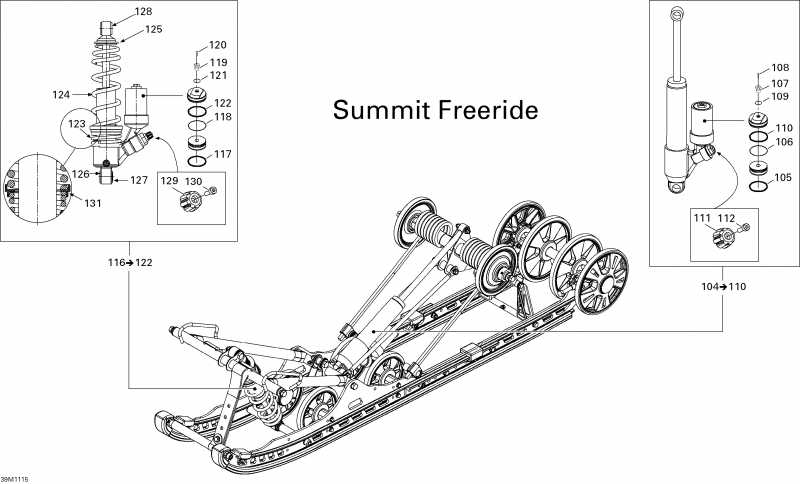 �������� SKIDOO Summit FREERIDE 800R E-TEC, 2011 ������ - ������ �������� Shocks