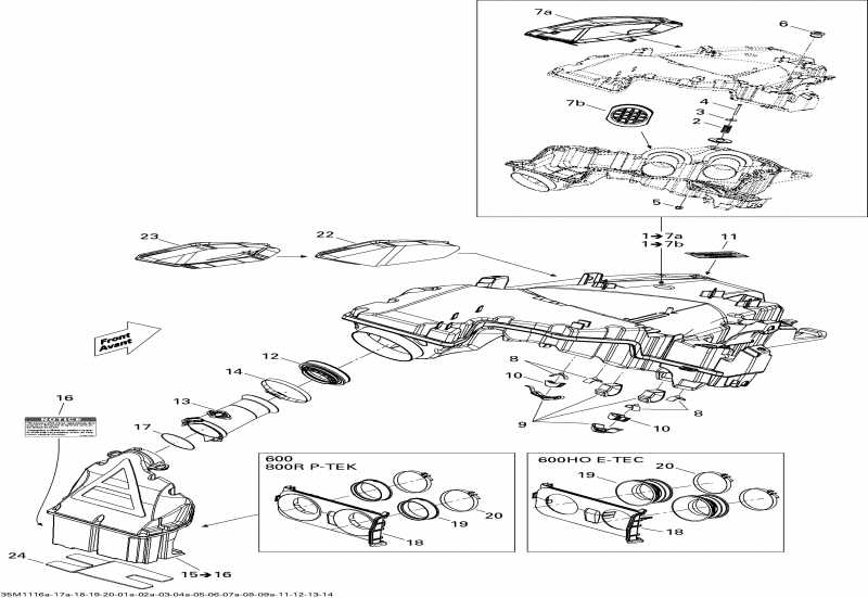 ski-doo  Summit SP 800R P-TEK, 2011 - Air   System