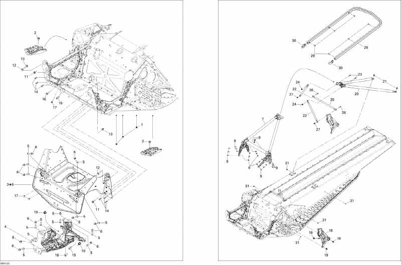 Skidoo Summit SP 800R P-TEK, 2011 ������ - ���� � Components