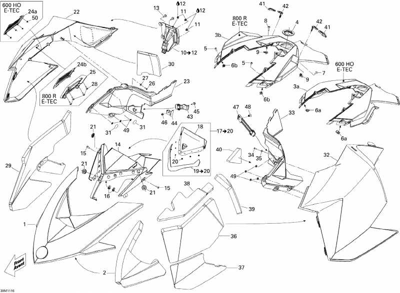 snowmobile - Hood 600ho E-tec