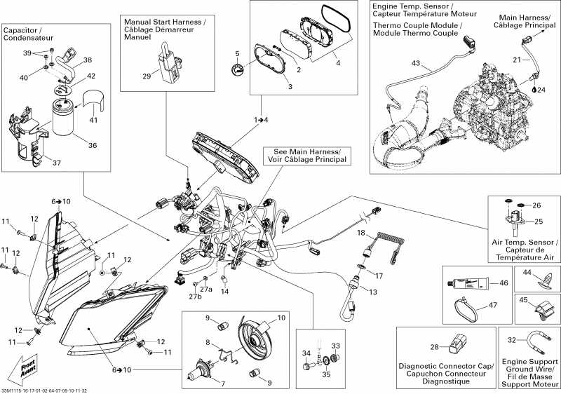 �������� Ski-doo Summit X 800R E-TEC, 2011 ������ - Electrical System 800r Etec