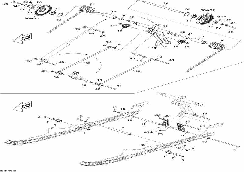 �������� Ski Doo ����������� Tundra LT 600ACE, 2011 - Rear Arm
