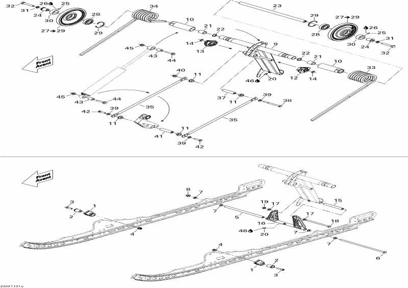 Tundra STD & Sport & LT 550F XP-LTS, 2011 - Rear Arm 137'
